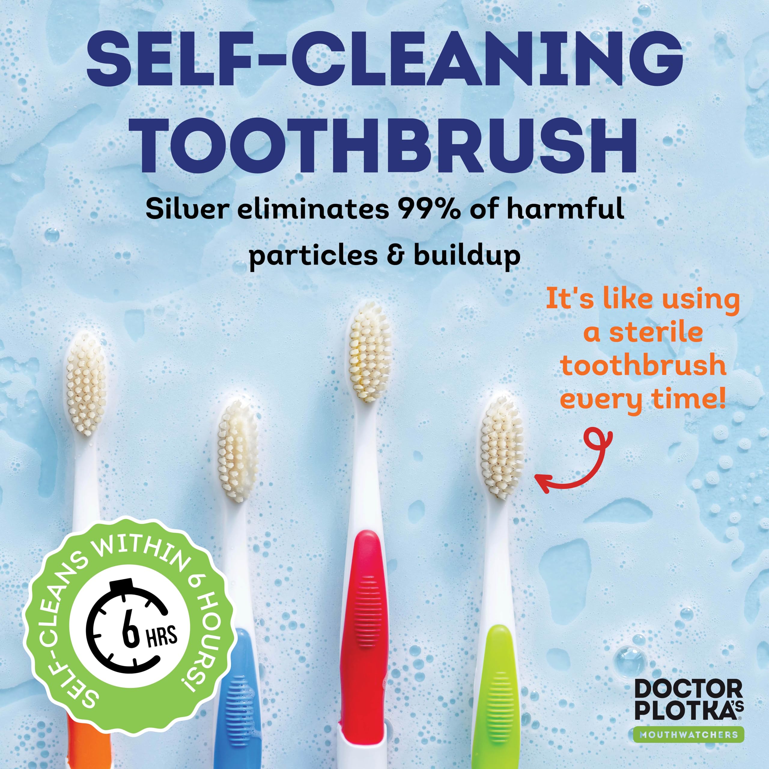 Cruelty-free natural materials toothbrush by Dr Plotka