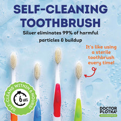 Cruelty-free natural materials toothbrush by Dr Plotka