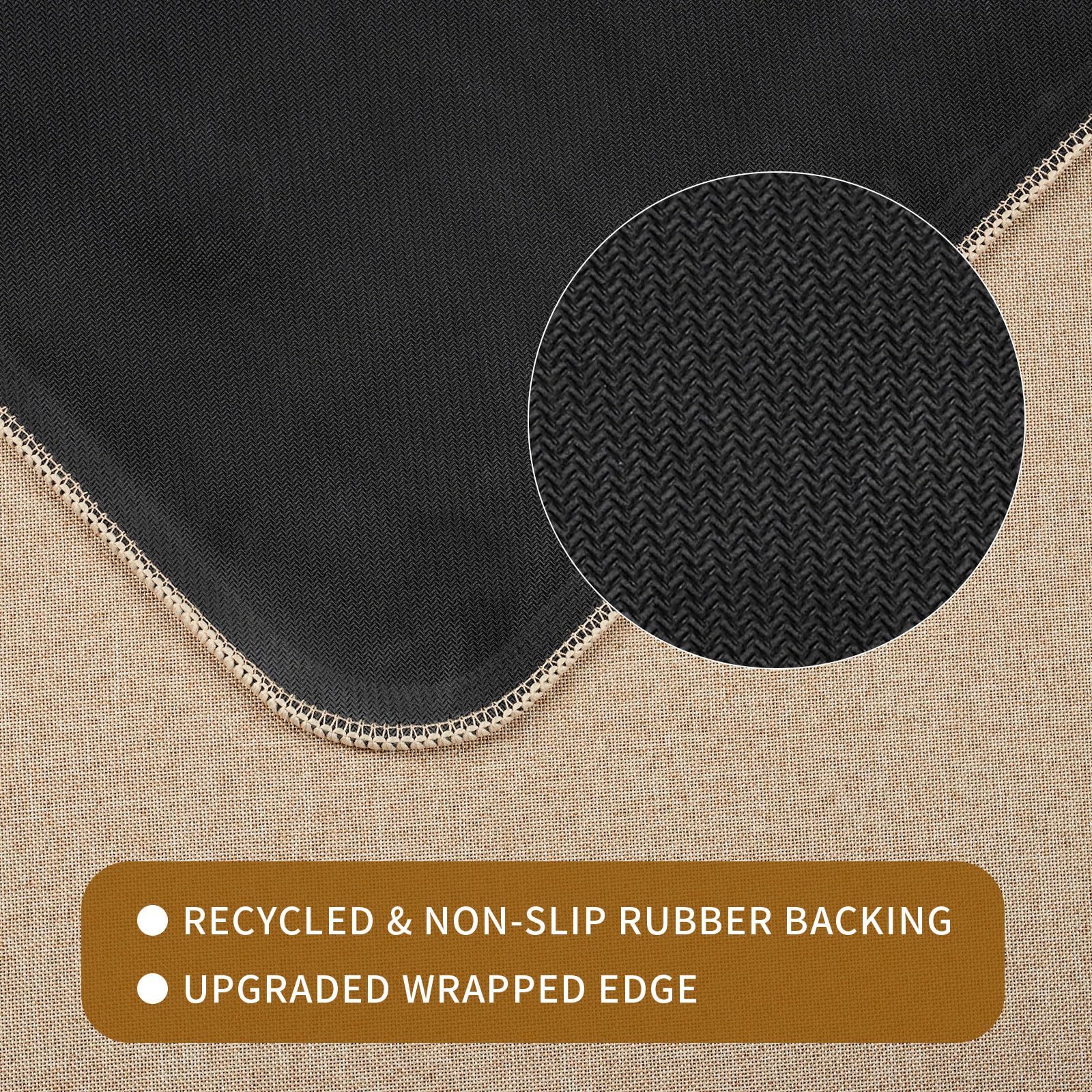 Easy to clean Easter kitchen rug set for quick maintenance