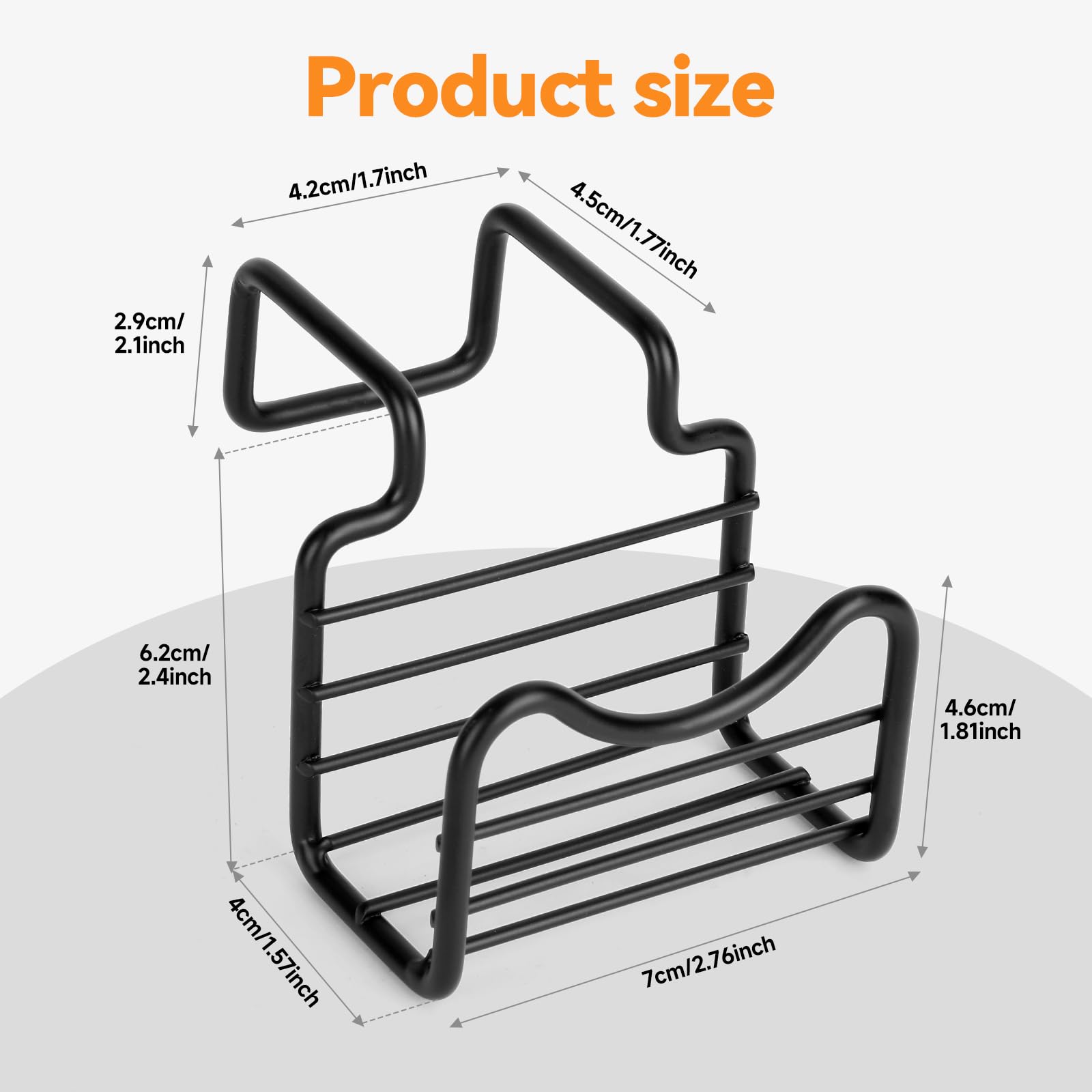 movable hanging sponge caddy organizer over double sink