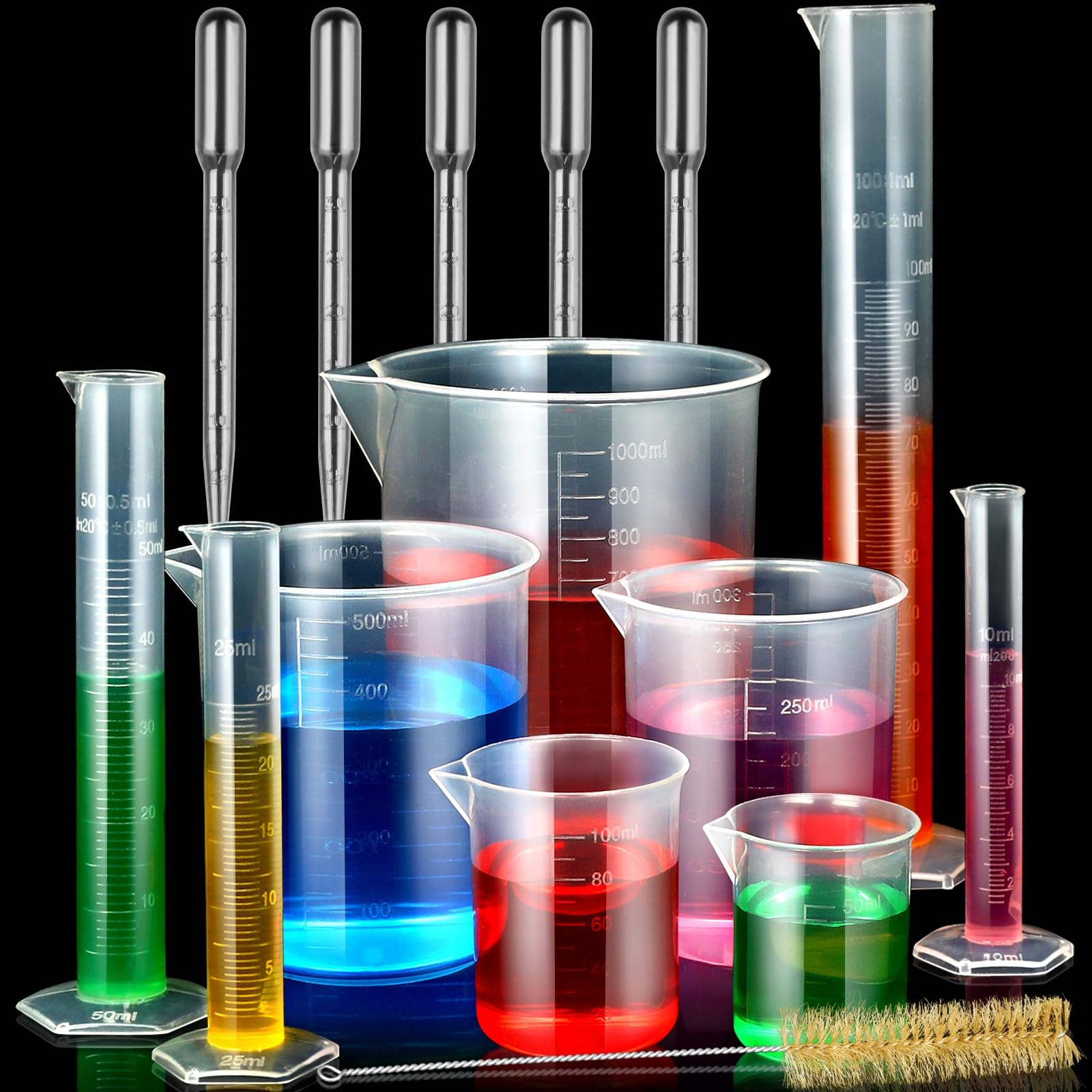 five 3 ml pipettes included