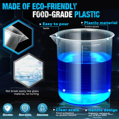 beakers 50-1000 ml with metric scale