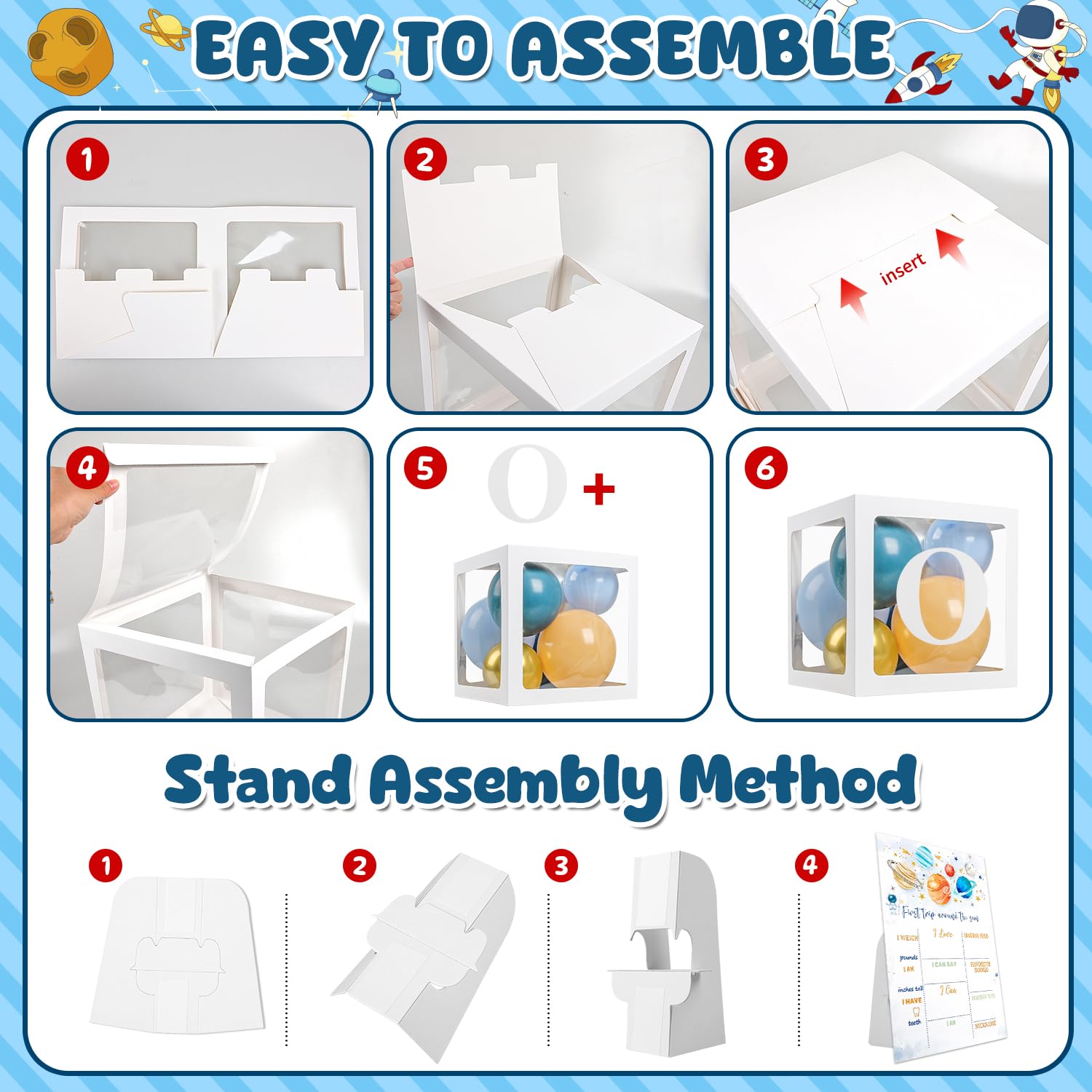 MOVINPE astronaut figurines and toppers set