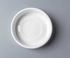 White ceramic seasoning dishes 3.2x3.2x0.8 inches Mozacona