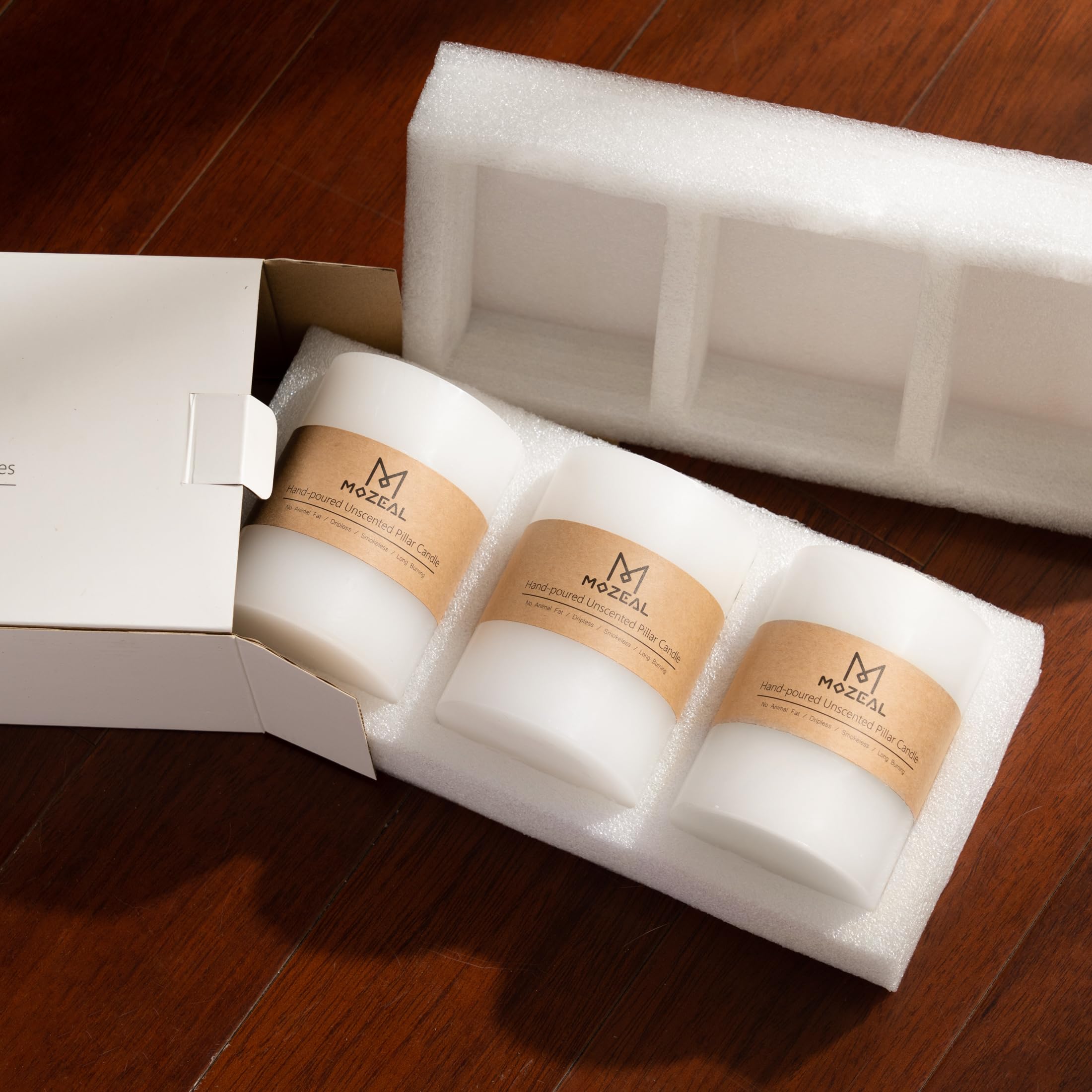 MOZEAL rustic country style wedding and dinner candles