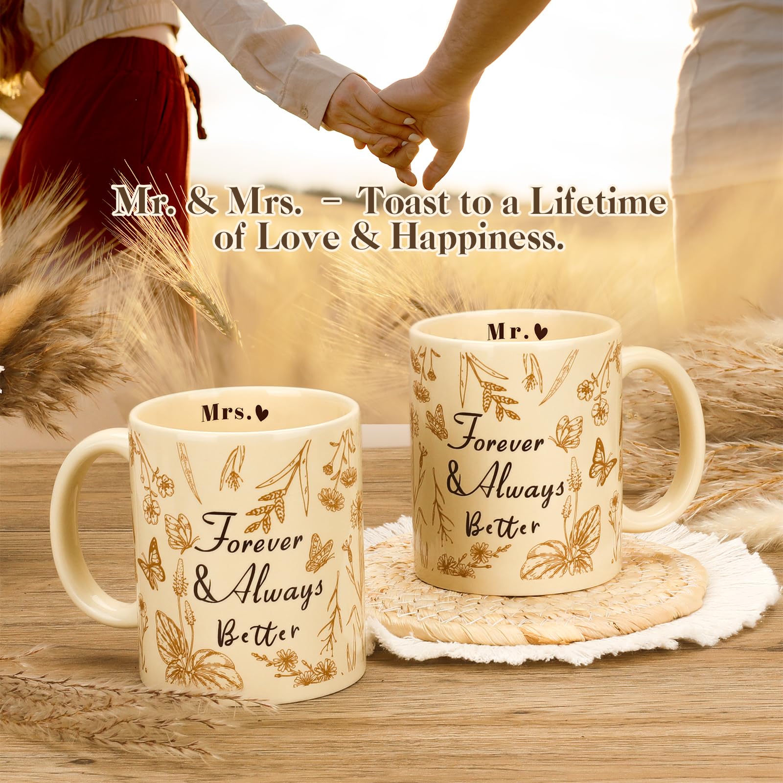 Gold Love key holder included in the gift set