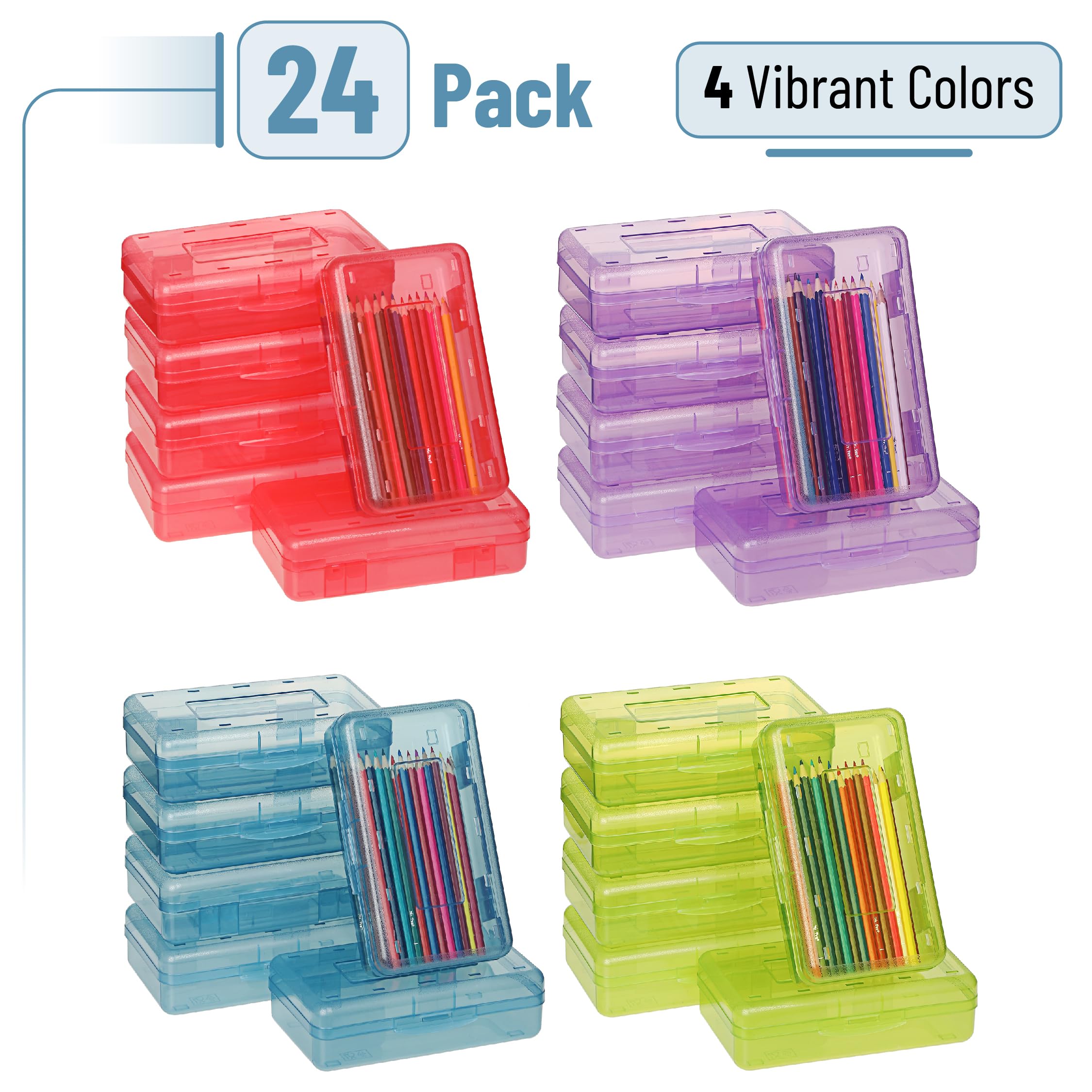 Mr Pen pencil box 24 pack purple color option