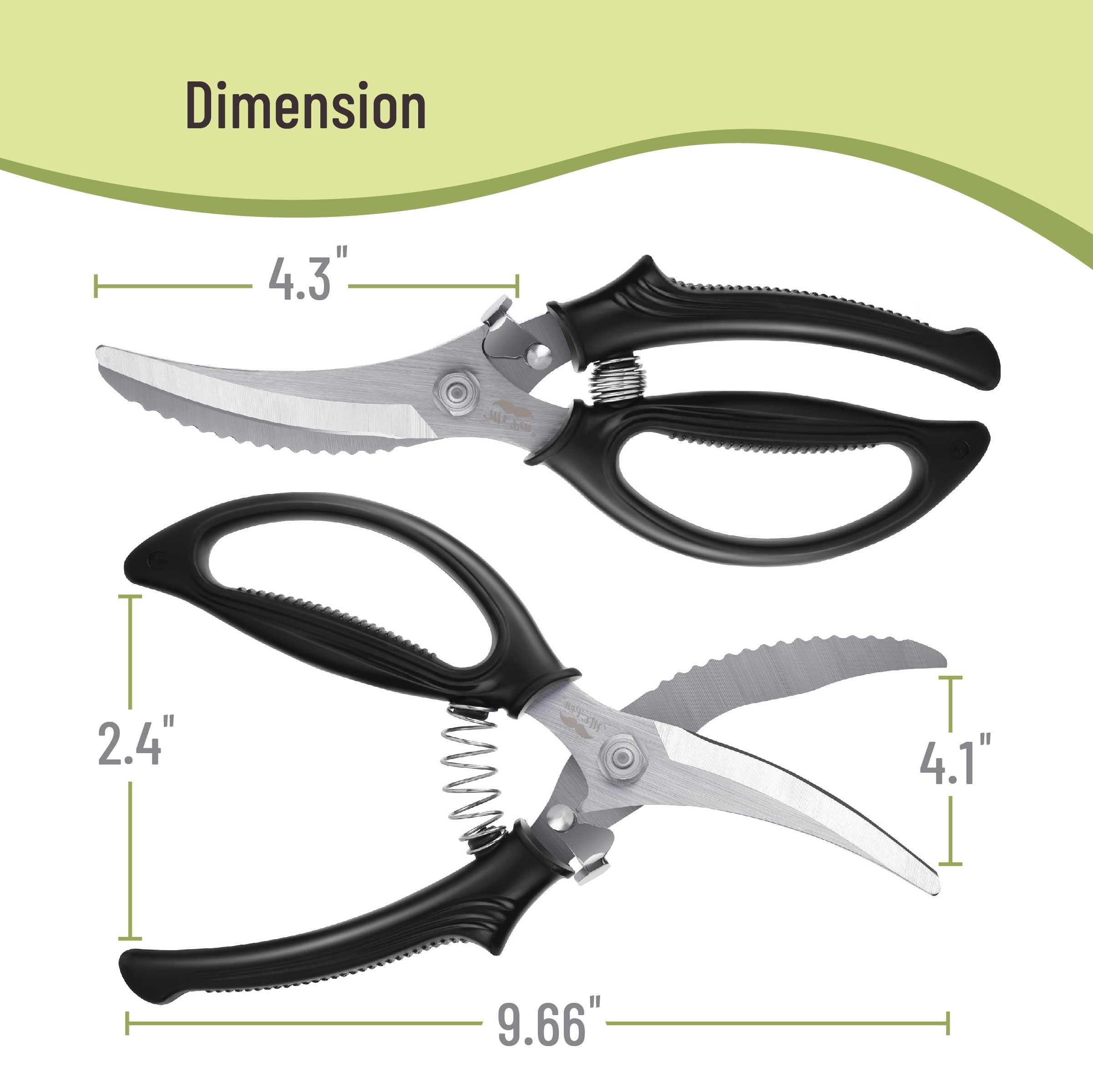 Built-in fish scale scraper on poultry shears