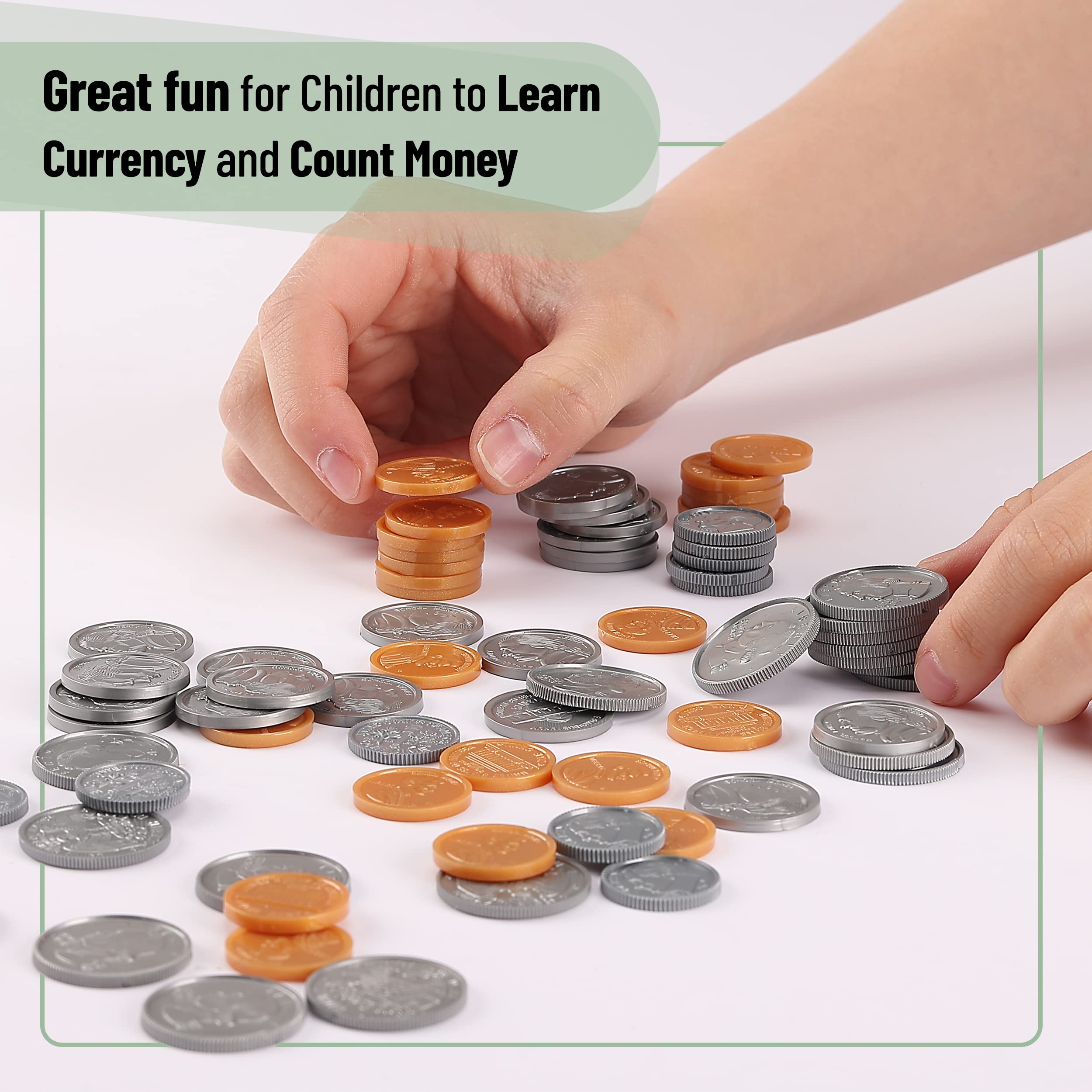Bill size 6.2 by 2.6 inches in Mr. Pen play money set