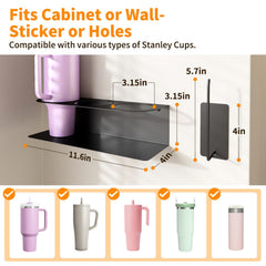 MSJGA Stanley Cup Holder Water Bottle Organizer with lid organizer
