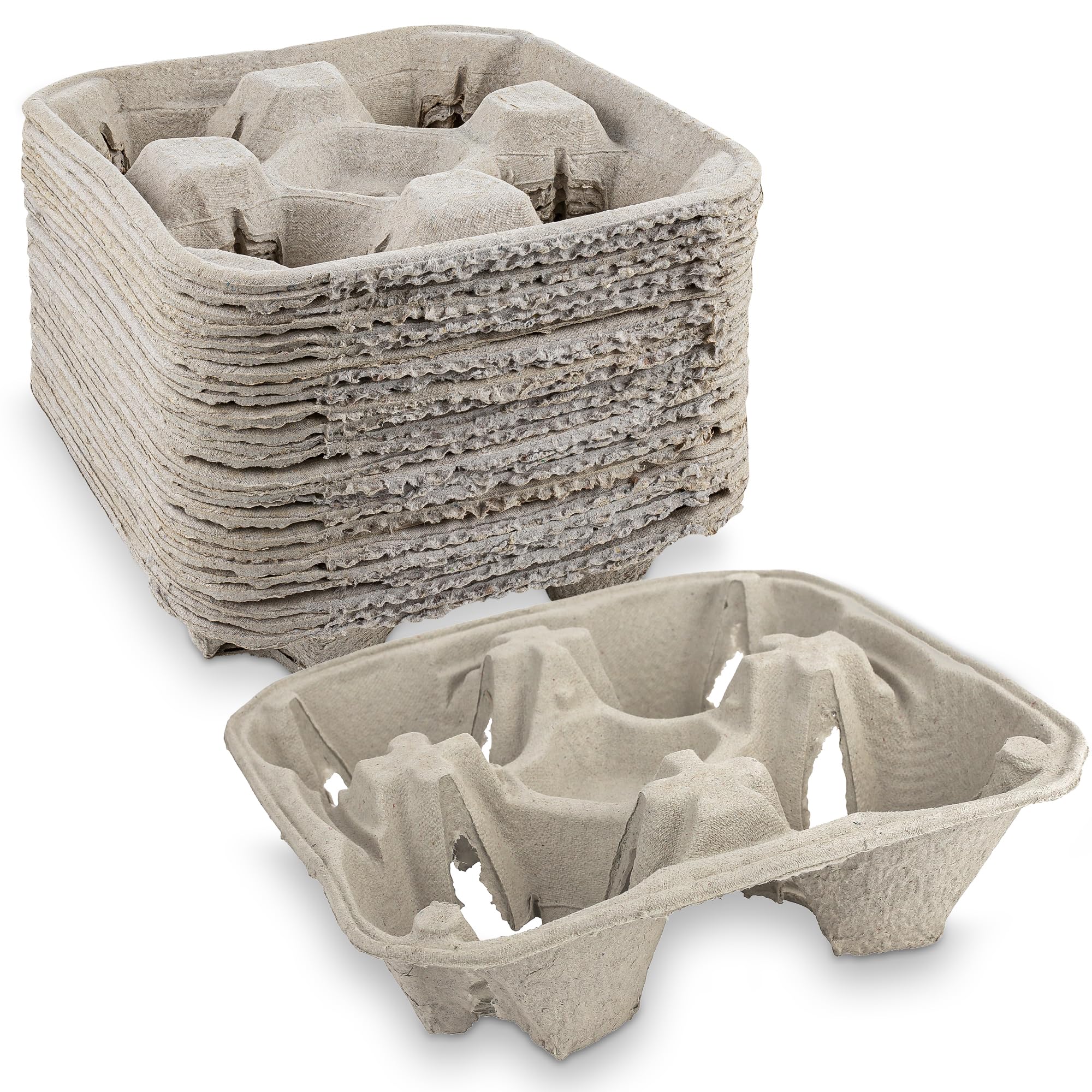 MT Products pulp fiber 4 cup drink carrier 8-32 oz image