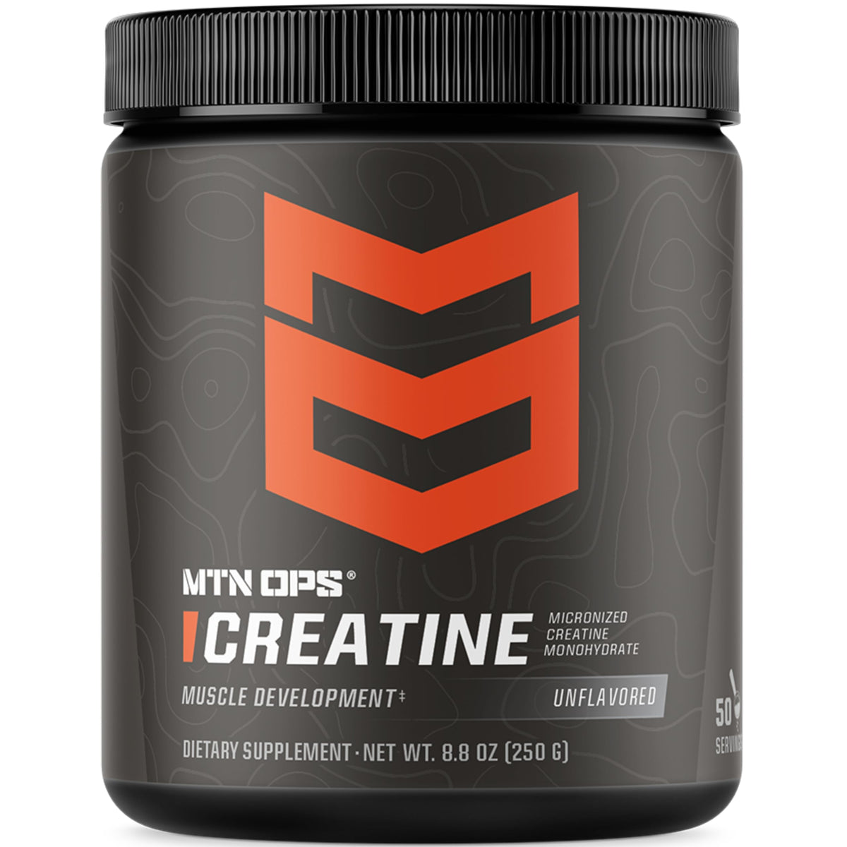 MTN OPS Creatine Monohydrate Powder front view bottle