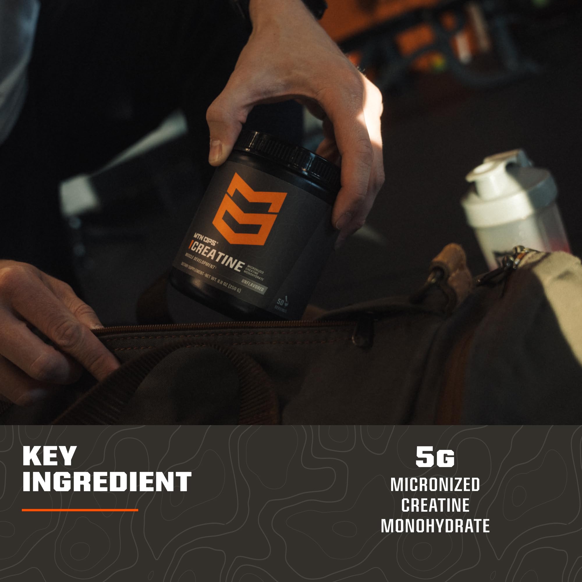 MTN OPS Creatine Monohydrate Powder product packaging