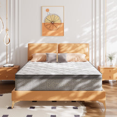 Mubulily Full Mattress 12 Inch hybrid memory foam with pocket springs