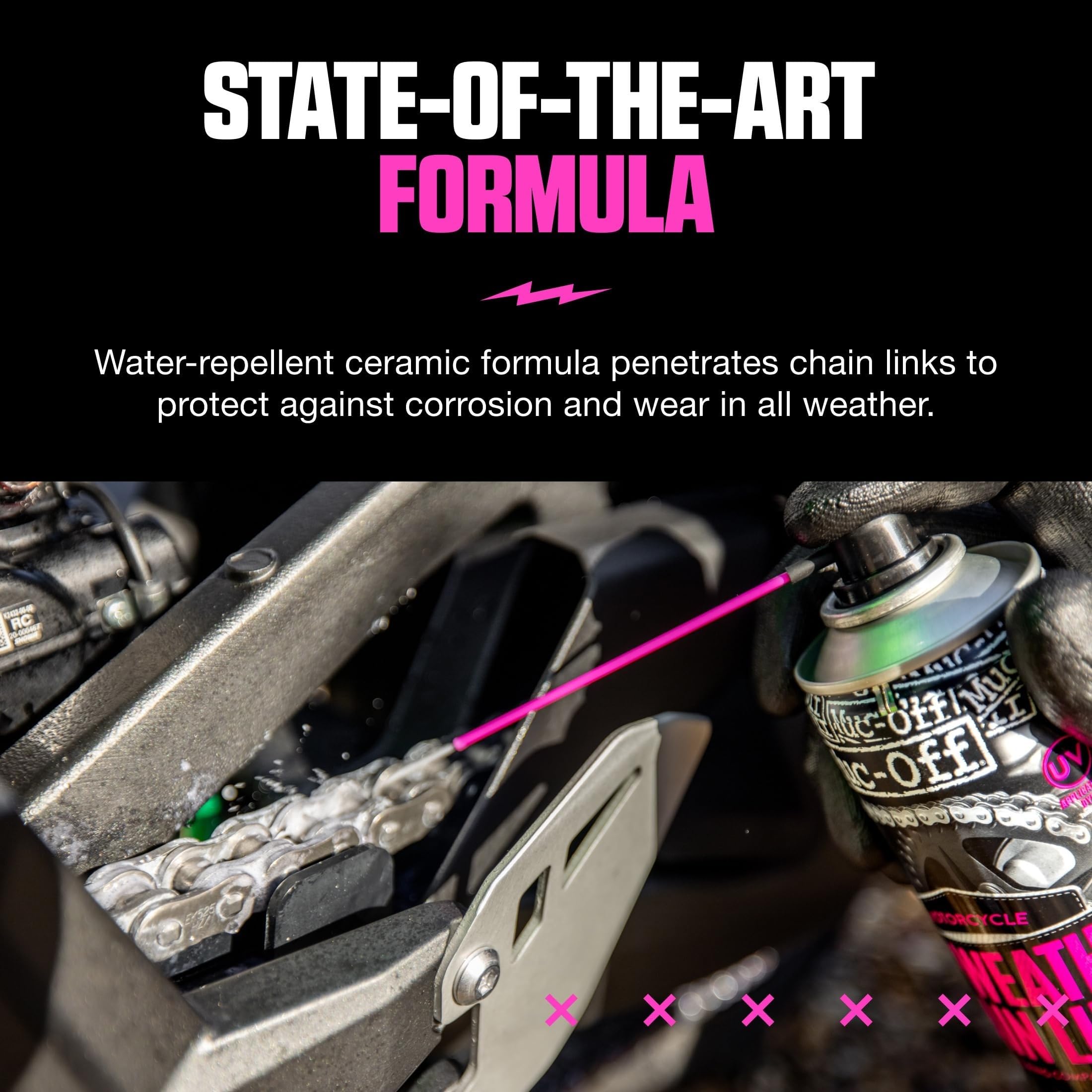 Muc-Off chain lube bottle front view
