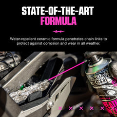 Muc-Off chain lube bottle front view