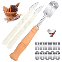 Mudder Bread Lame knife with wooden handle