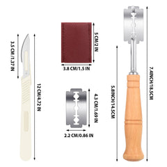 Bread lame knife with 10 replaceable blades