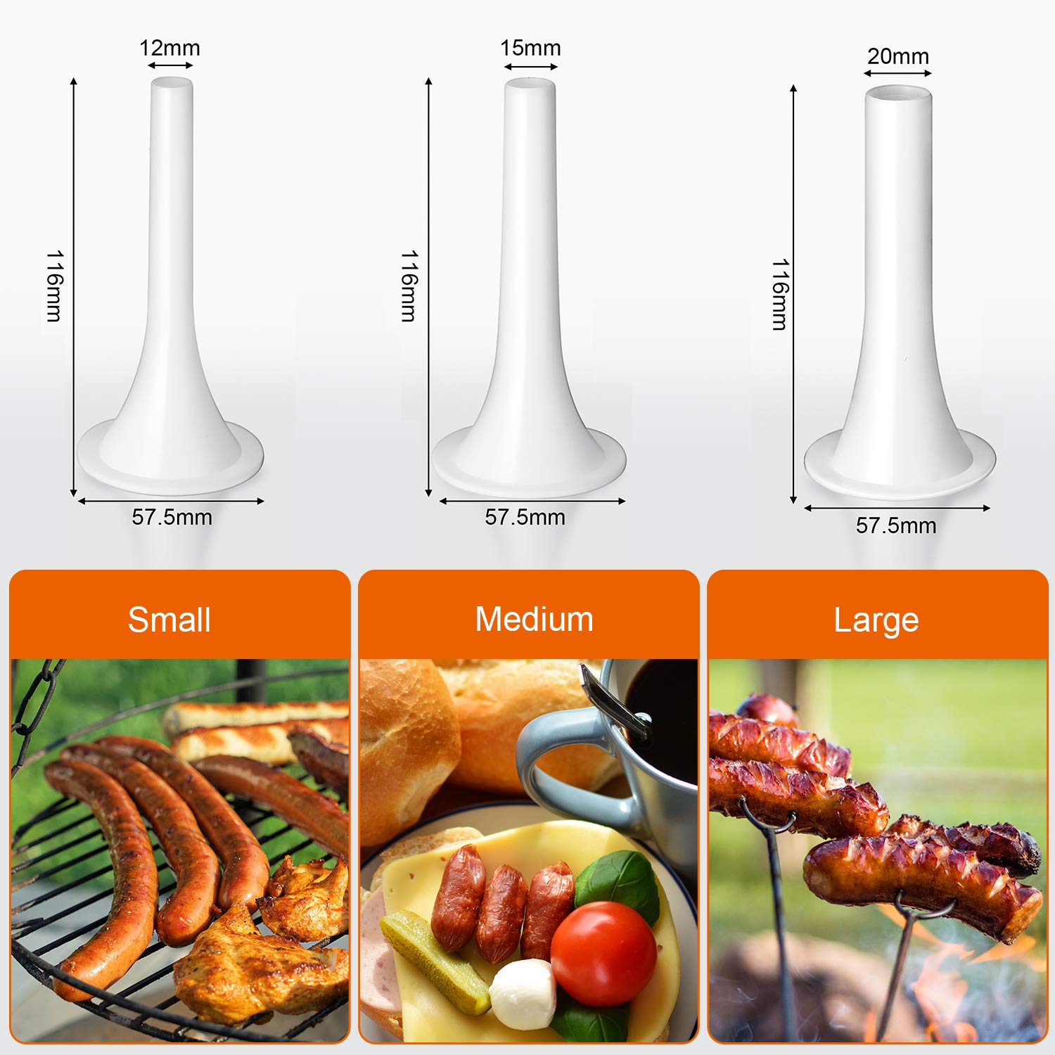 Sausage stuffer kit contents image