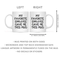 11oz mug ideal for coffee or tea at desk