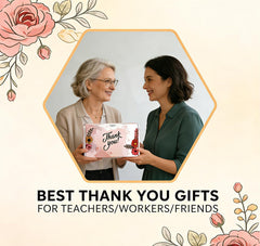 MUGEEY employee appreciation gifts set featuring mug scented candle and greeting card