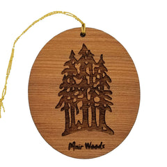 Muir Woods Ornament handmade wooden ornament