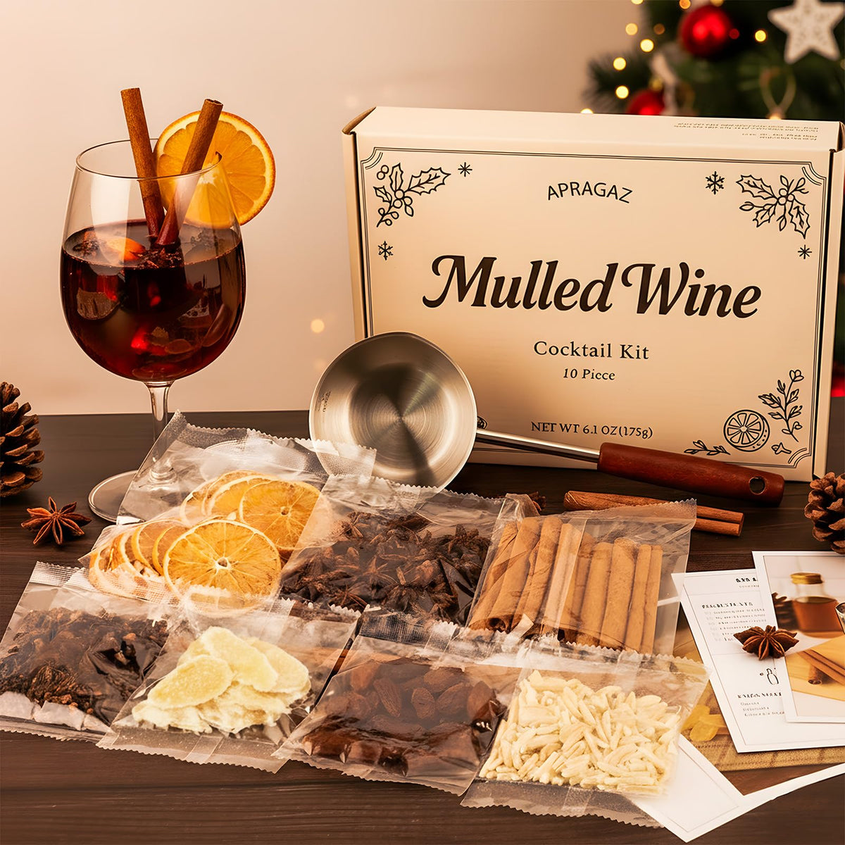 Mulled Wine Spices Kit full set with spices and tools