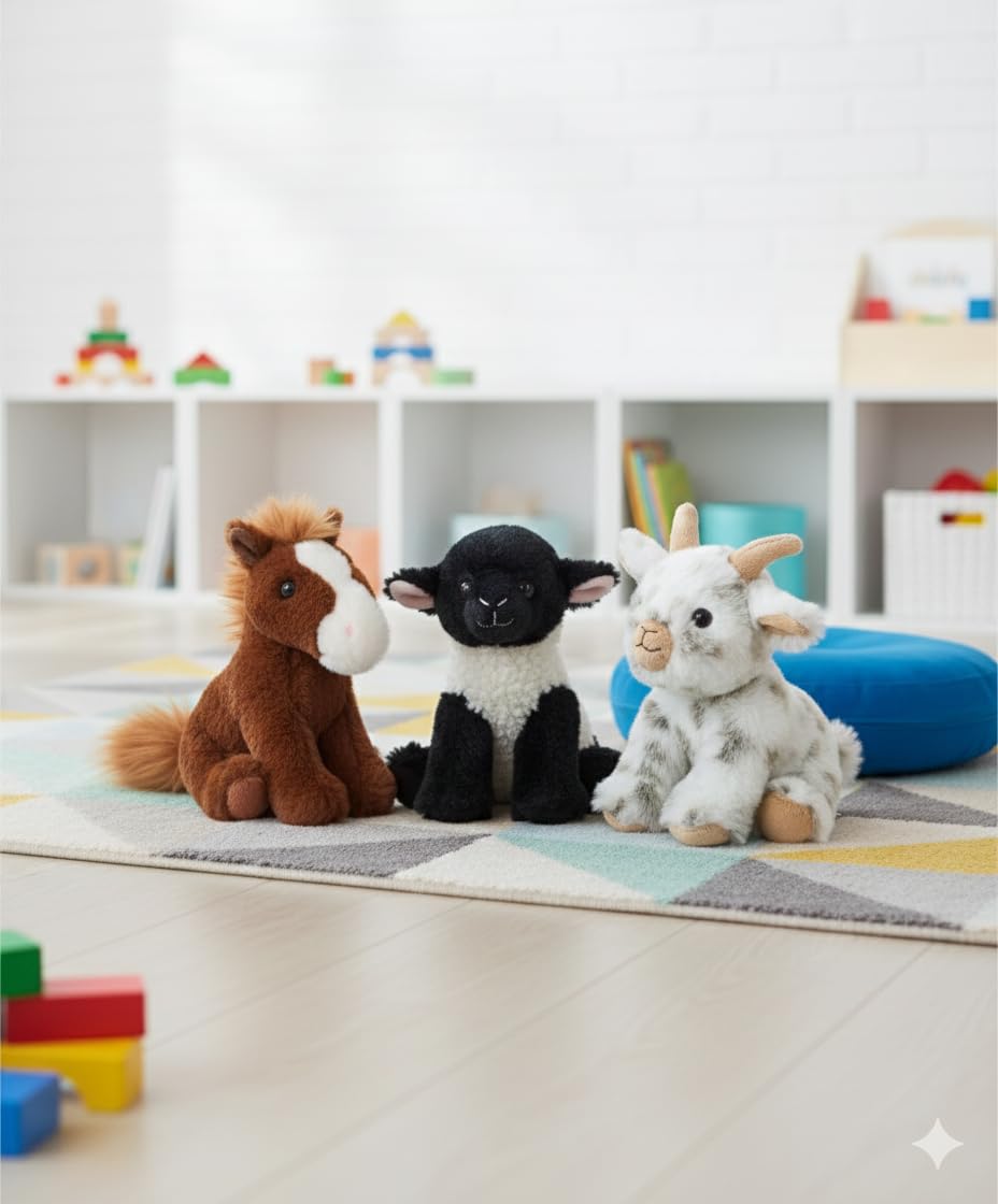 6 inch goat plush from The Petting Zoo