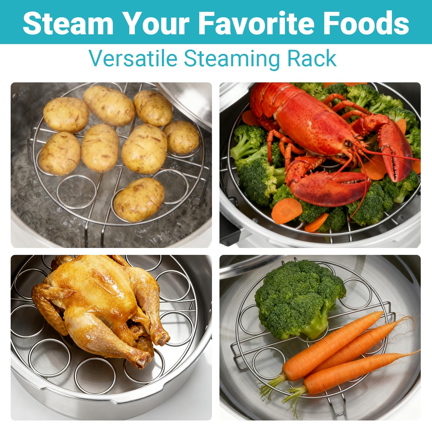 7-in-1 kitchen tool including pot lifter and cooling rack