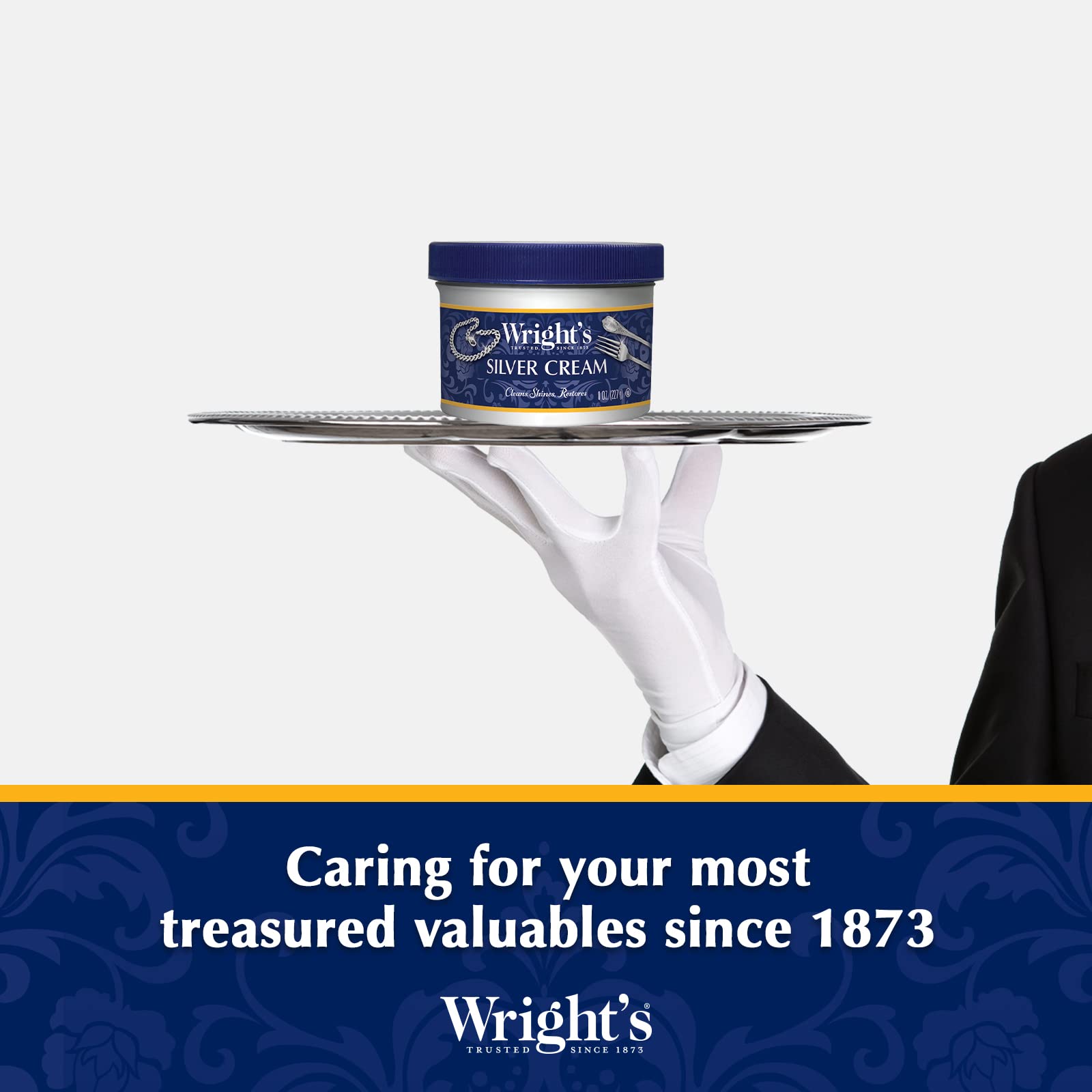 Wright's multi-metal polish cream packaging