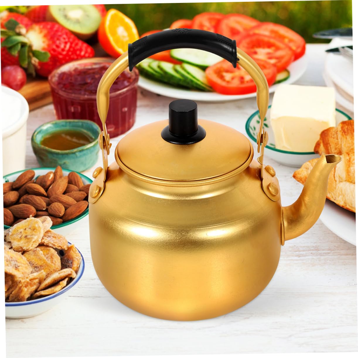 Korean rice wine warming capability with kettle