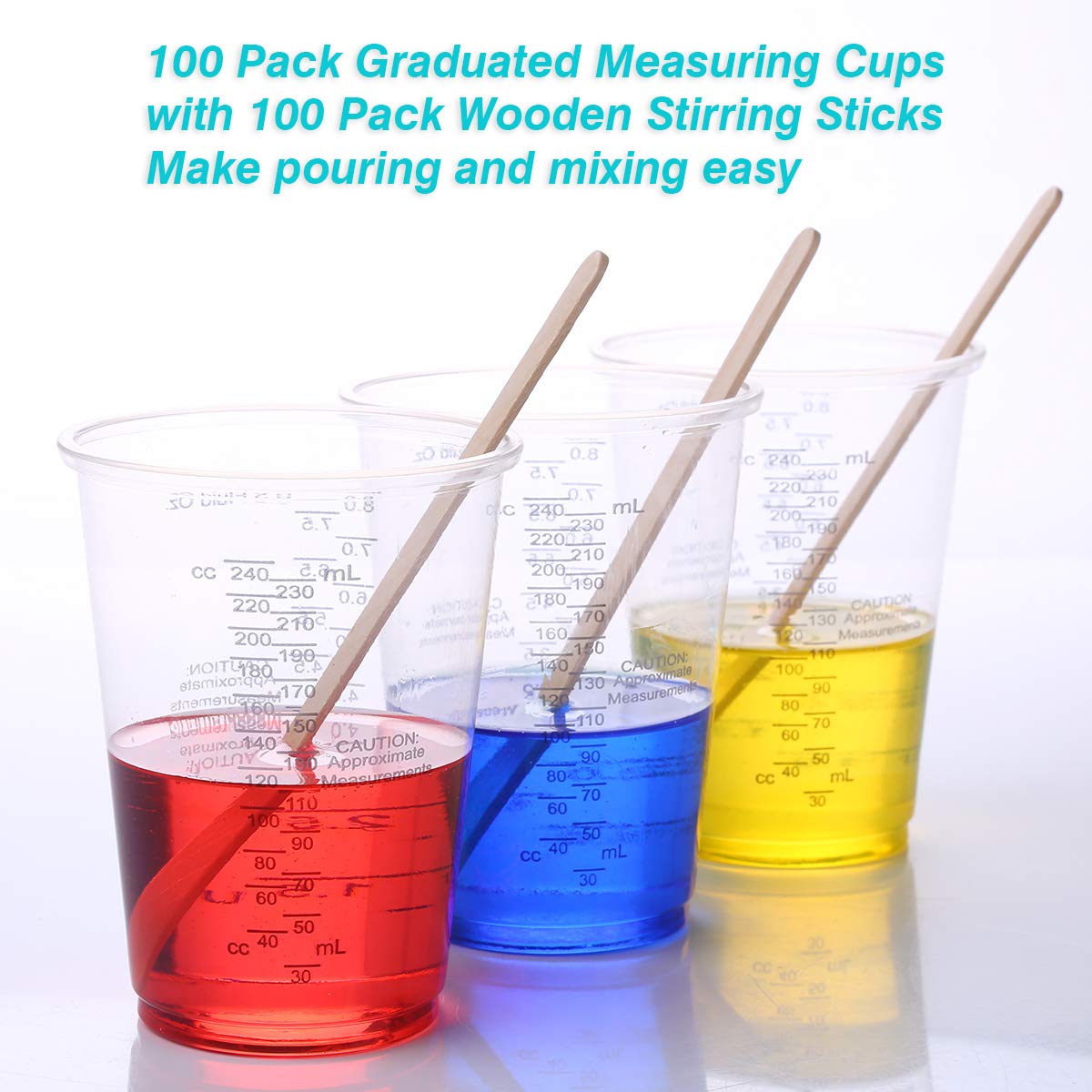 multi purpose measuring cups set for crafts and kitchen