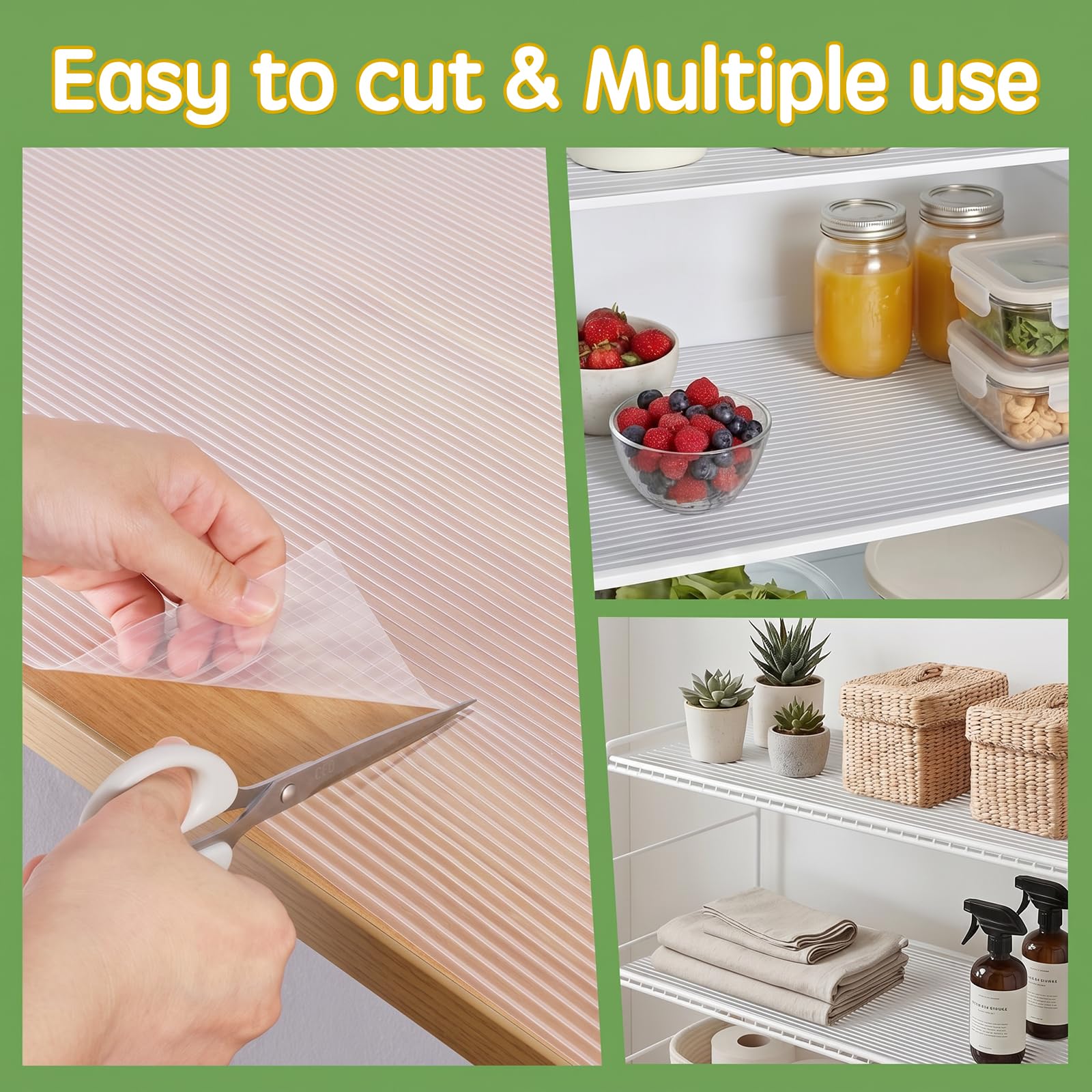 Multi-purpose liner for wire shelves and storage spaces