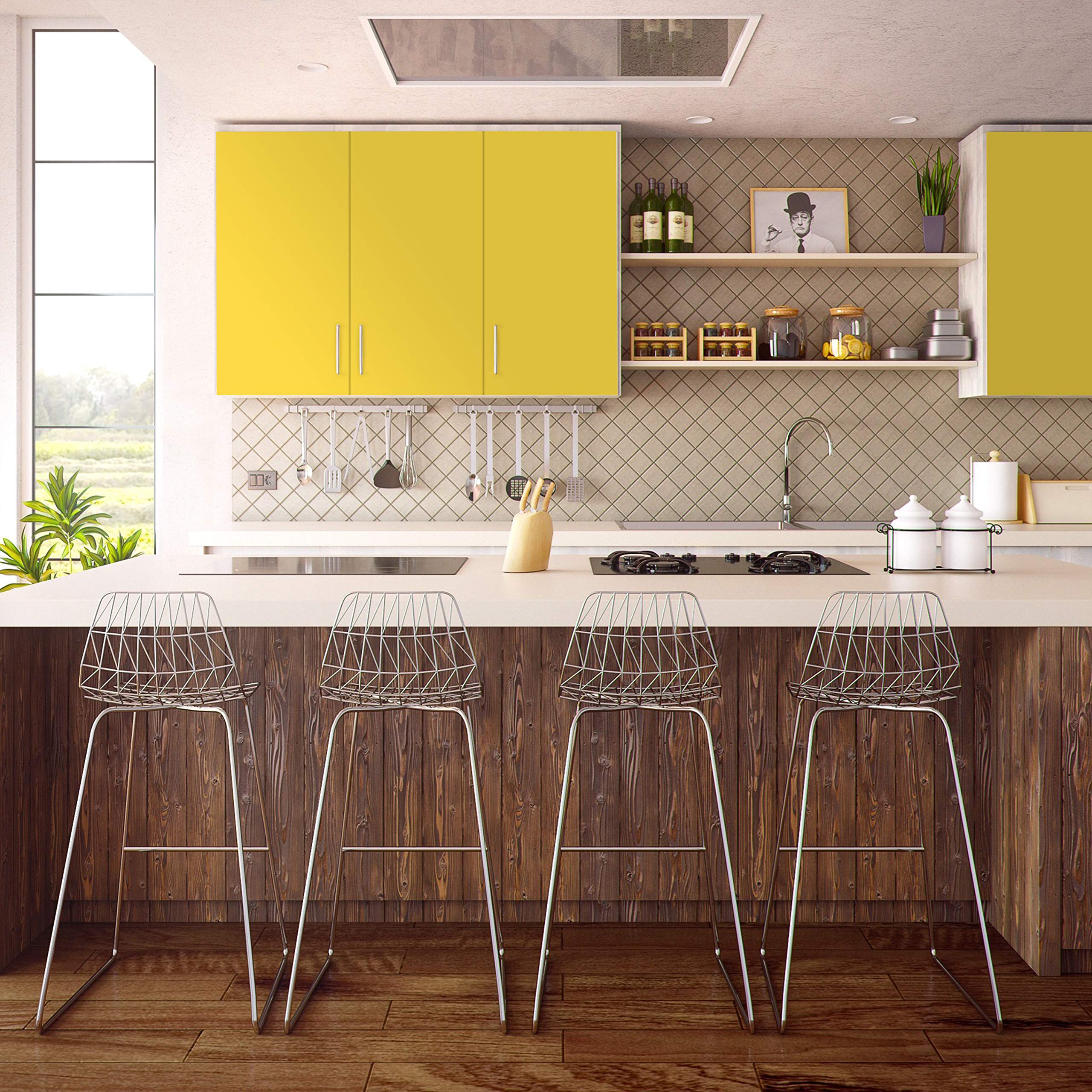 Dandelion Yellow shelf liner by Con-Tact Brand Creative Covering 18x16