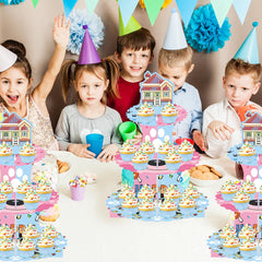 Cupcake stand holds 14 to 20 standard cupcakes