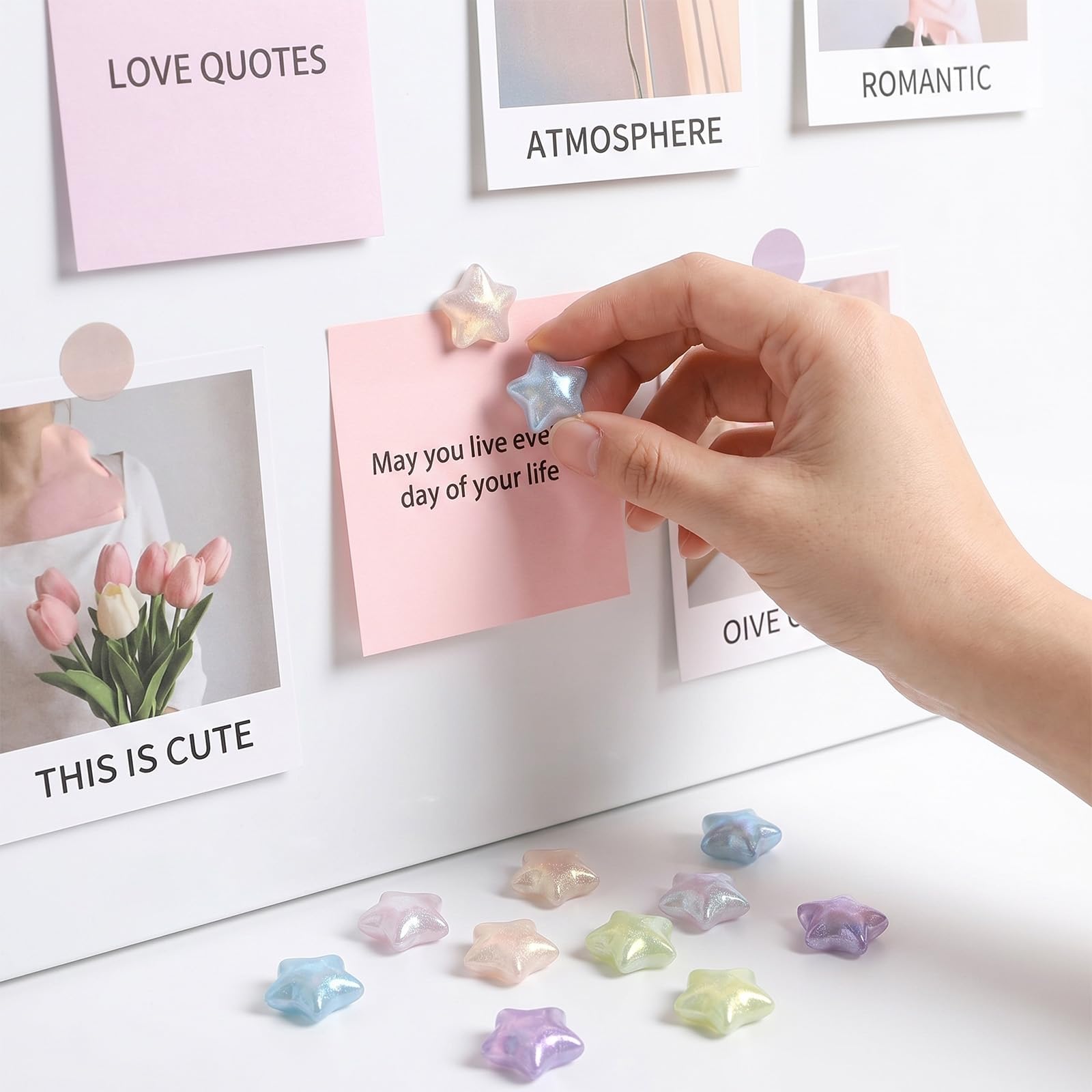 Multicolor star magnets for kitchen dorm office