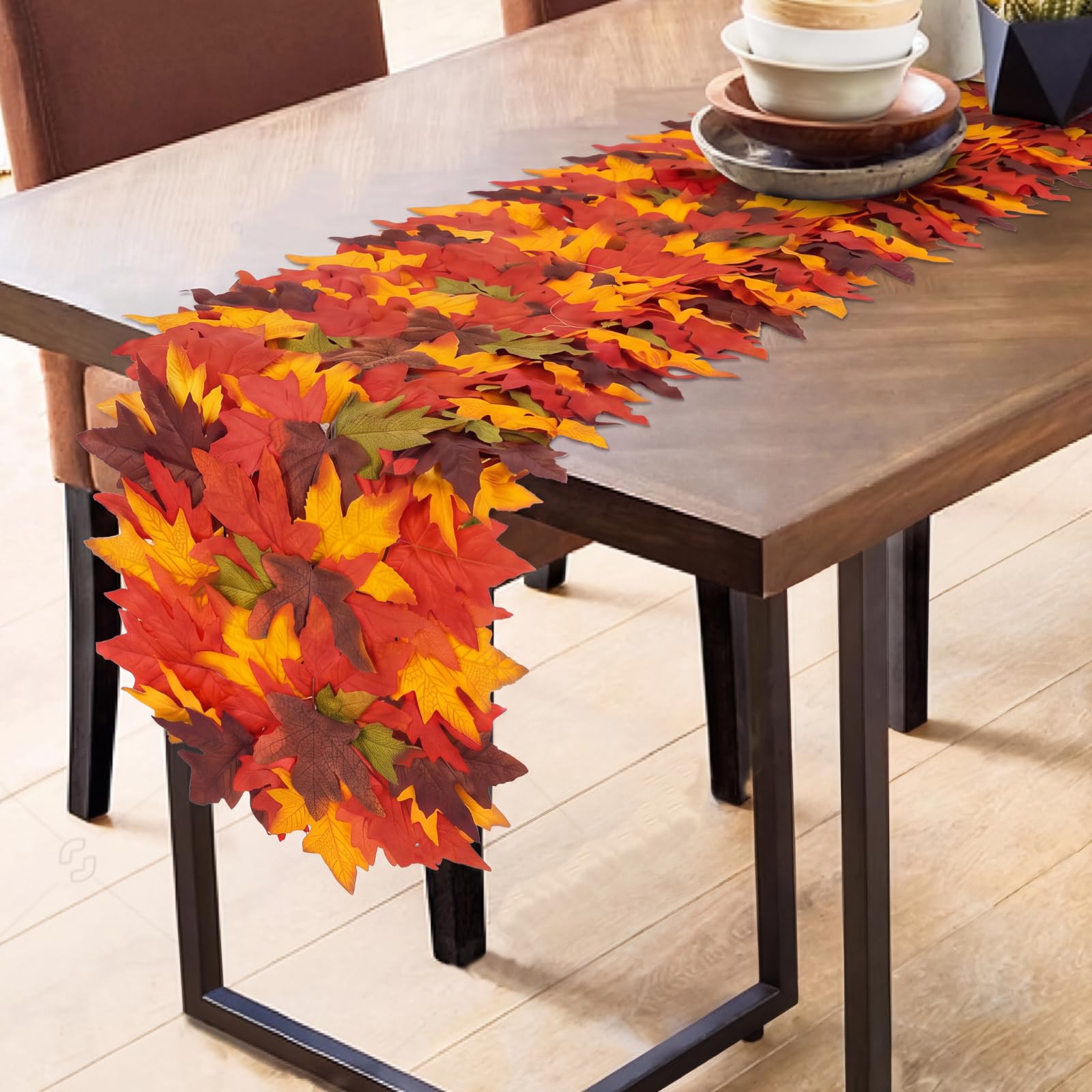 Autumn fall decor table runner by Chicplaid fabric