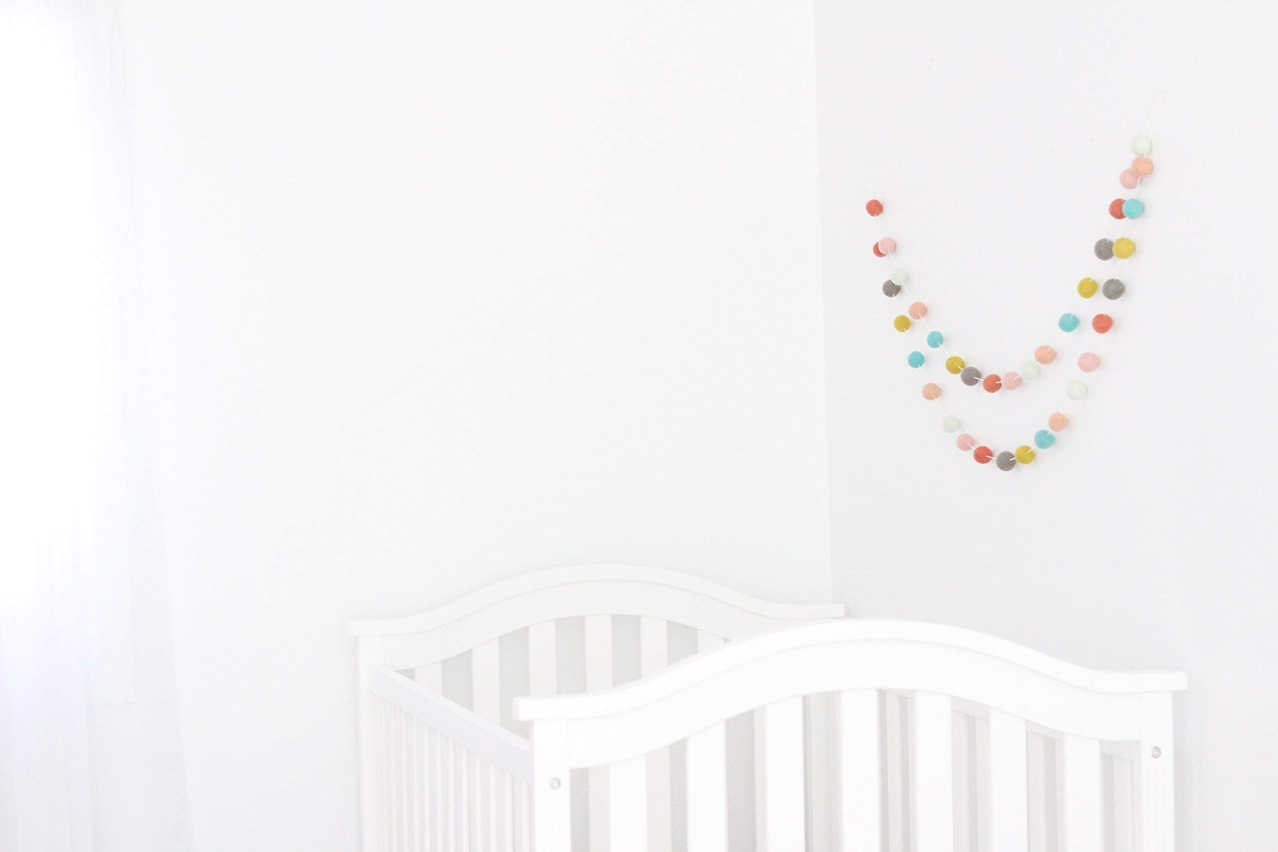 28 felt balls total garland suitable for decor