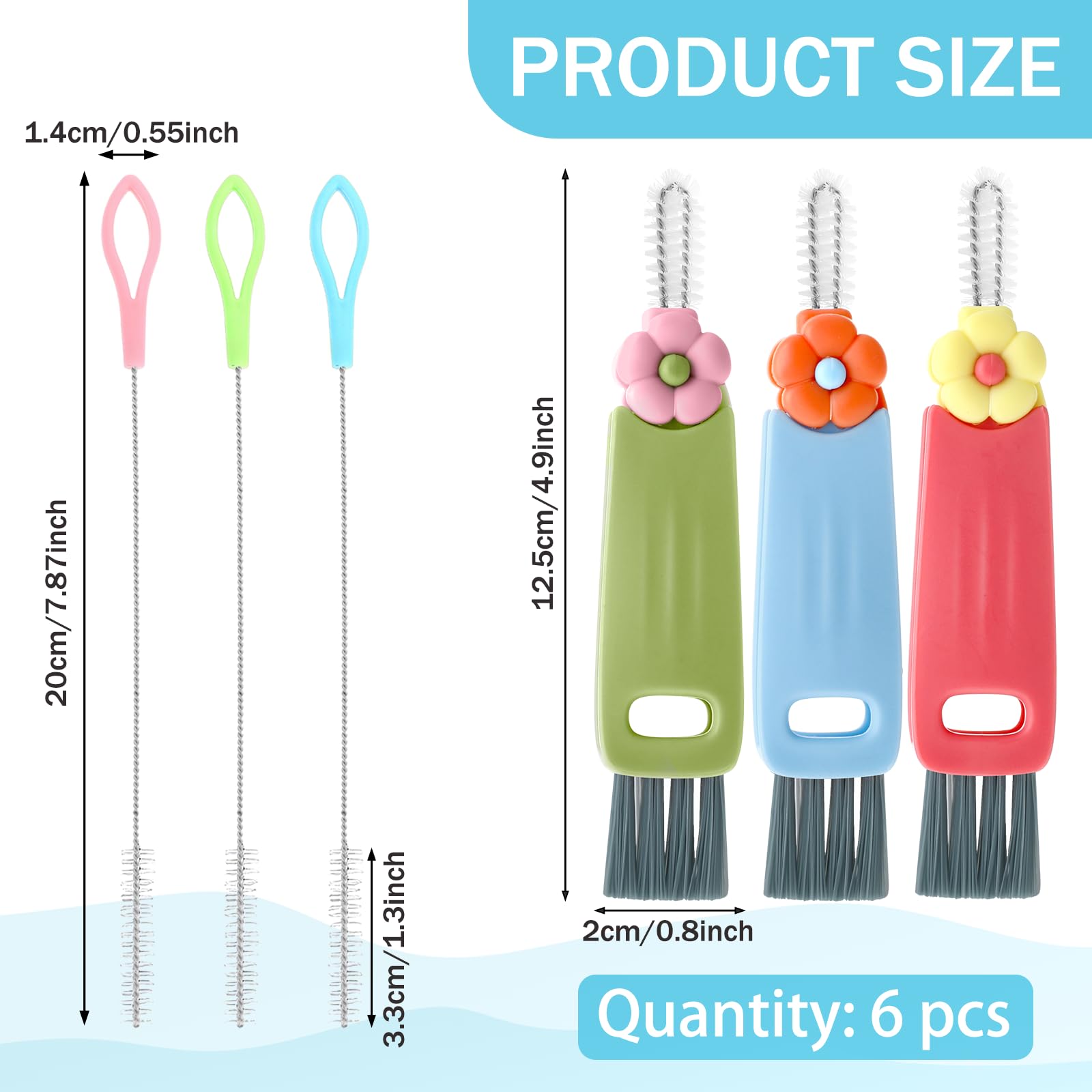 multifunctional gap cleaning brush with bristles image