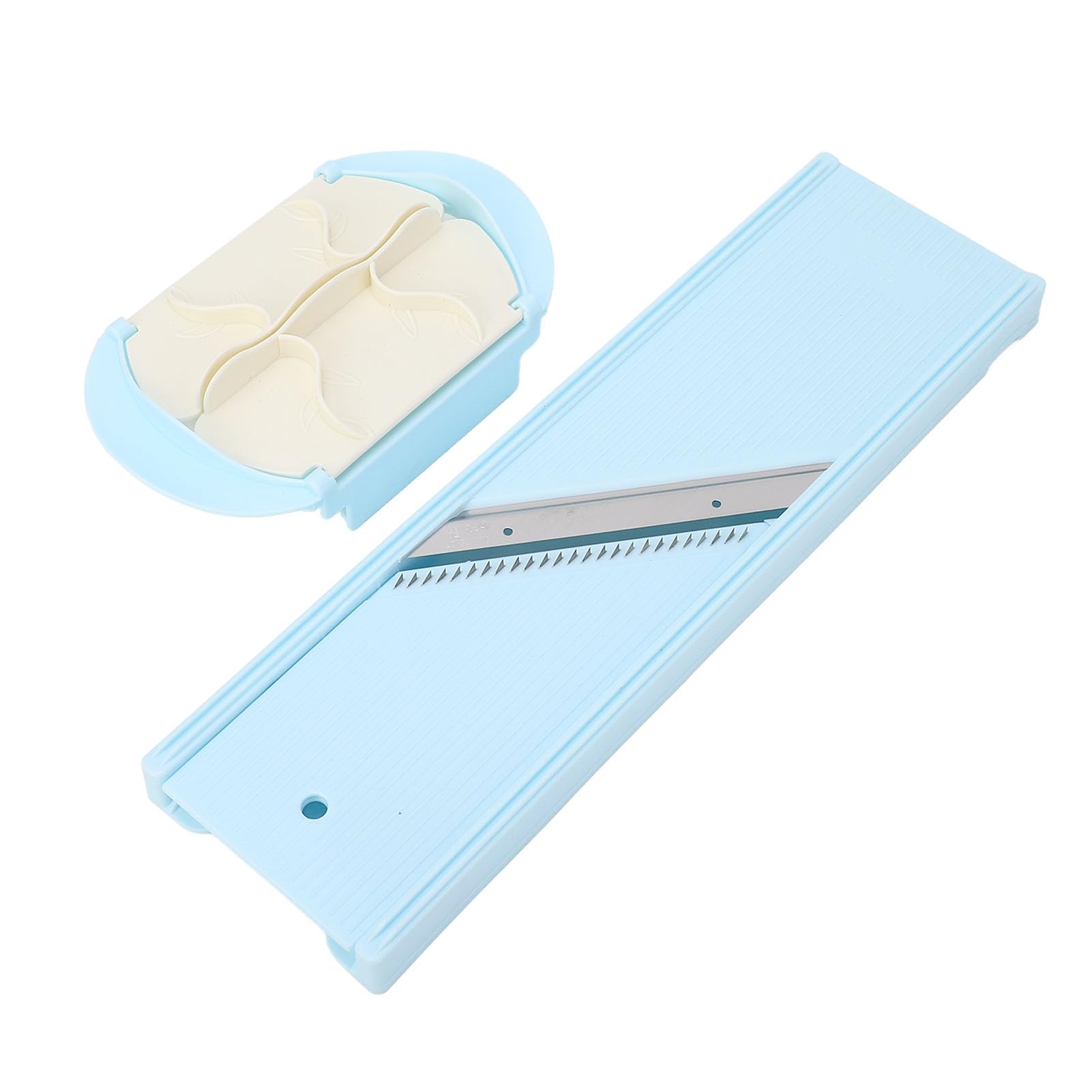 Safe design mandoline slicer reduces blade contact risk