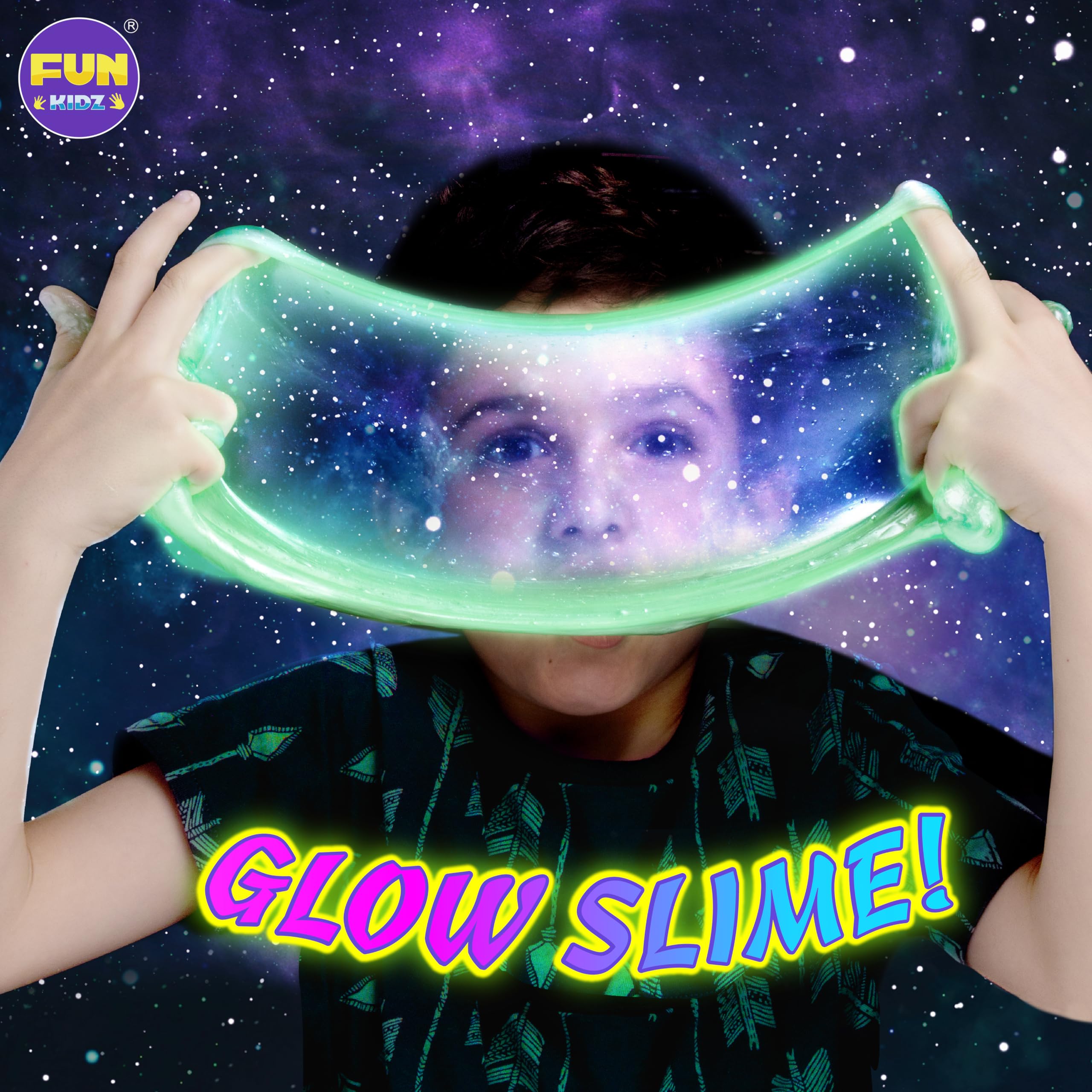 multiple slime textures including glitter and metallic