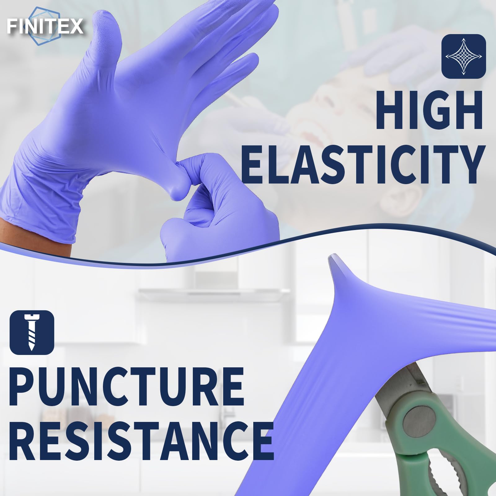 multifunction nitrile gloves suitable for janitorial tattoo beauty