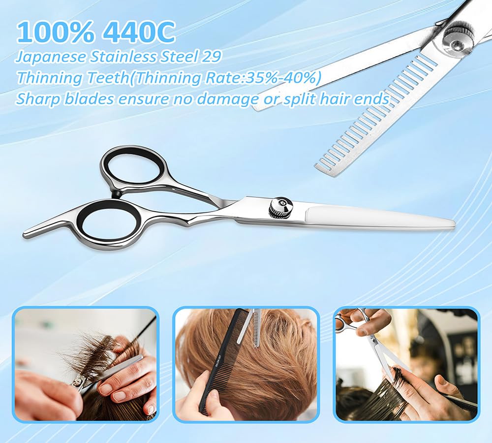 Multipurpose hair shears kit packaging and components image