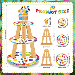 Decorative art paint cupcake stand for birthdays and baby showers