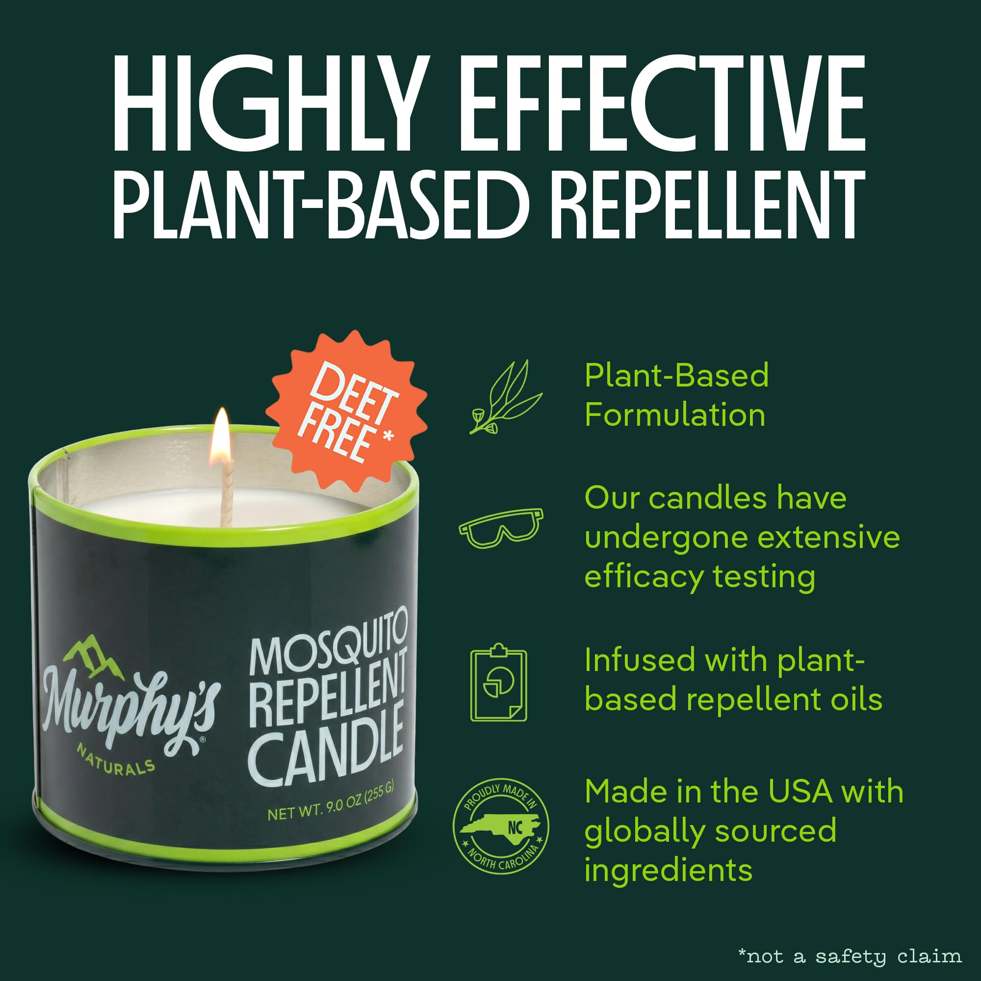 Murphy's Naturals citronella mosquito repellent candles 9oz pack of 2 image 2