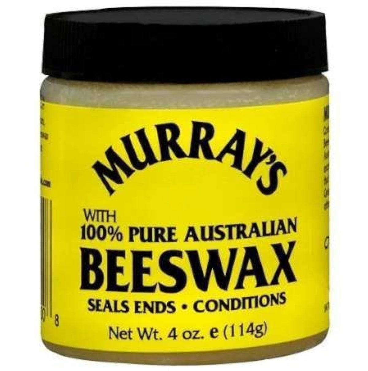 Murray's 100% Pure Beeswax 4 oz hair wax packaging