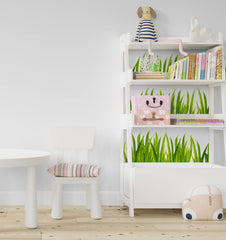 Peel and stick watercolor grass wall decal for nursery Murwall