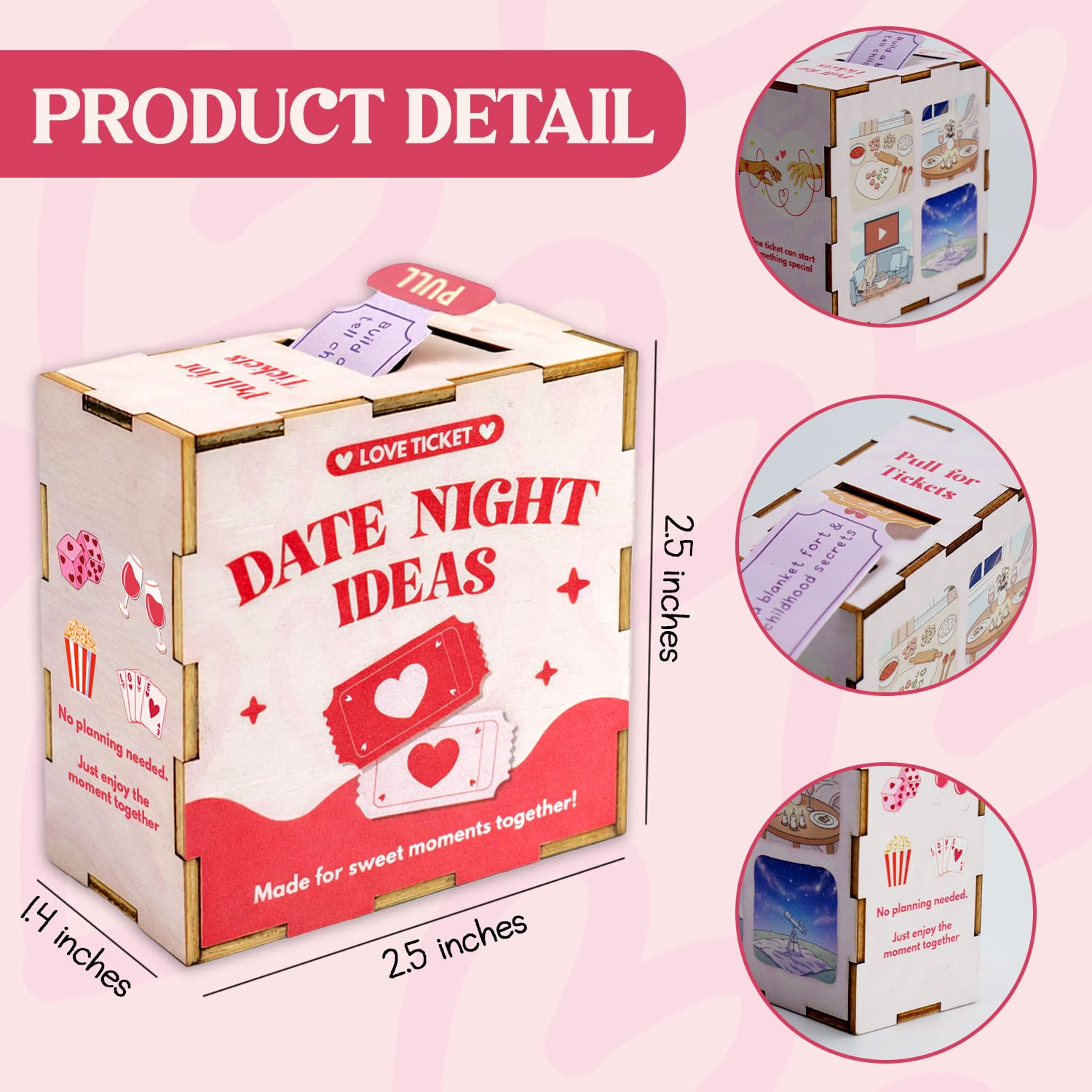 Musemory thank you card included in date night box