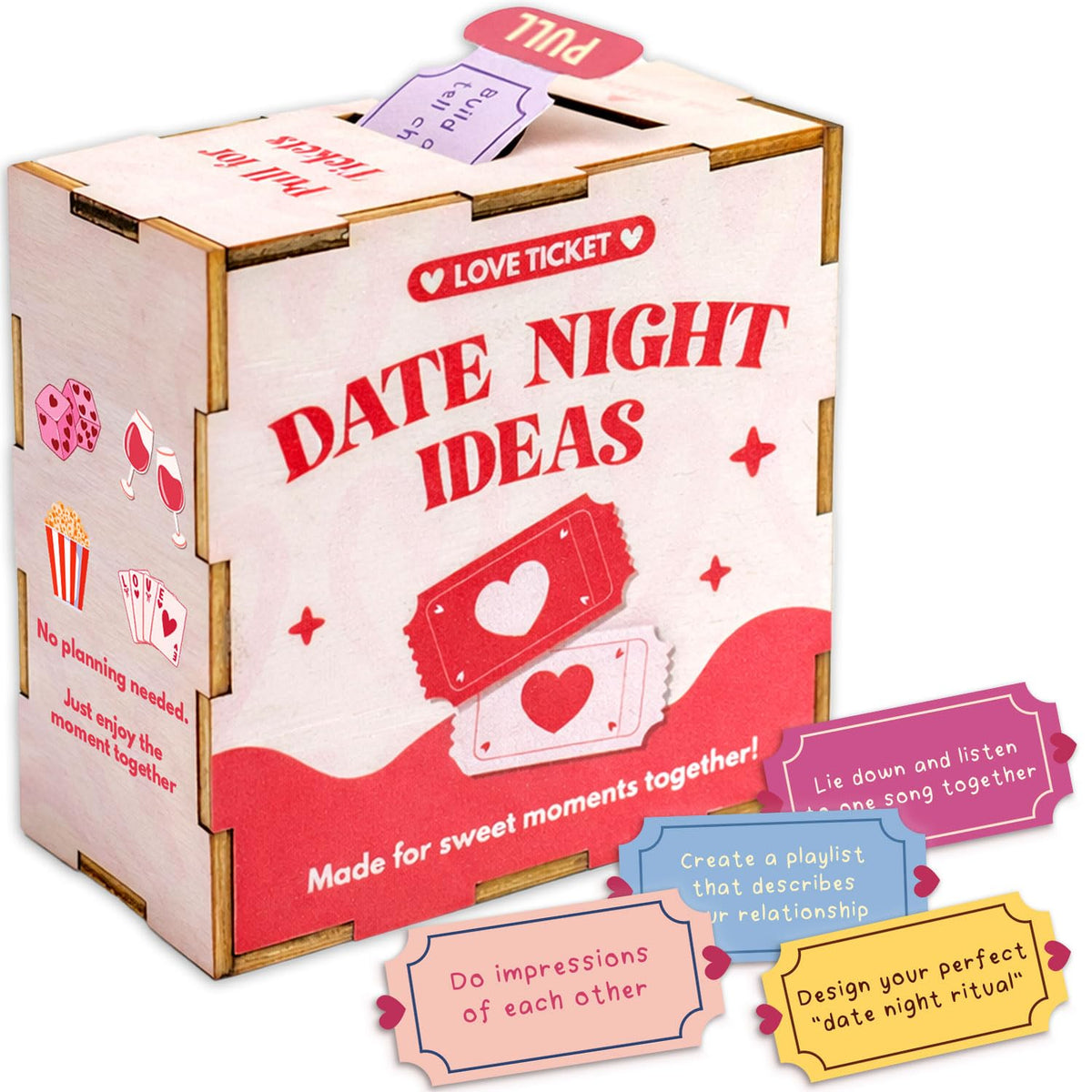Musemory wooden love ticket box product image