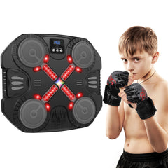 Music Boxing Machine Sport Toys for Kids wall mounted setup with boxing glove